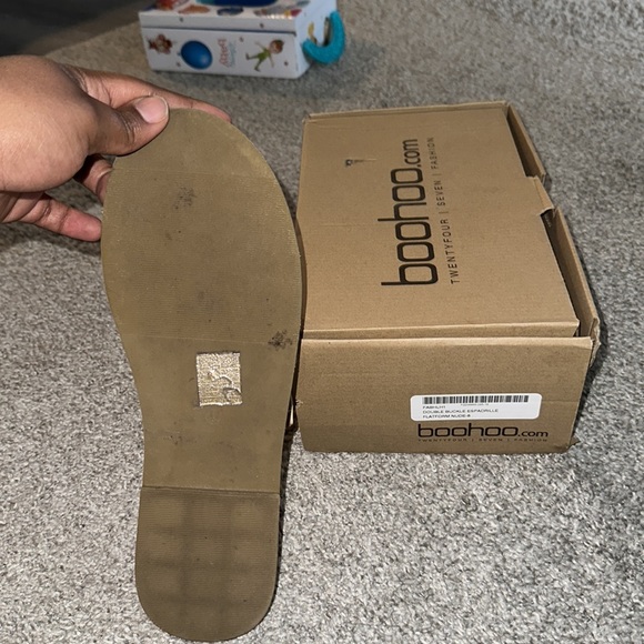 Casual Tan Espadrille Platform Sandal - Picture 3 of 5